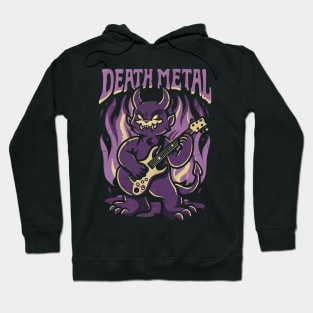 Death Metal Satanic Baphomet Cat Hoodie